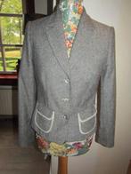 D1387 COMMA mt 36 jasje zwart wit tweed visgraat, Verzenden, Zwart, Comma, Zo goed als nieuw