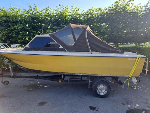 Vaarklaar Beekman 485 Incl Fourstroke vaarbewijs vrij., Watersport en Boten, Vis- en Consoleboten, Gebruikt, 70 pk of meer, 3 tot 6 meter