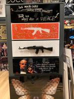 AK-47 3D Muur Sculptuur met LV Logo's, Ophalen of Verzenden