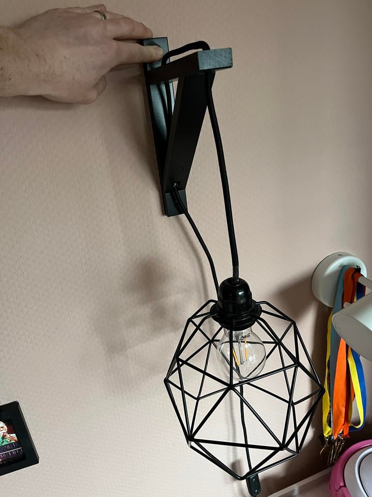 2x  wandlamp, Ophalen, Gebruikt, Metaal