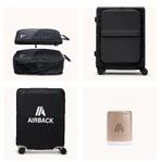 Trolley Airback NEXT - Matt Black + Air Pump Pro, Wieltjes, Overige materialen, 50 tot 60 cm, Nieuw