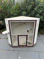 Hoekkooi incl lade, Dieren en Toebehoren, Ophalen, Gebruikt, Hout, Vogelkooi