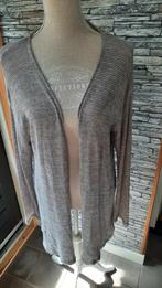 Grijs wit gemêleerd vest wijdmodel mt M, Maat 38/40 (M), Ophalen of Verzenden, Zo goed als nieuw, Grijs