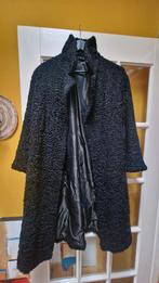 Vintage Astrakhan Jas / Karakoel - Zwart (Mt 38), Kleding | Dames, Maat 38/40 (M), Zwart, Fourrures Vachot, Ophalen of Verzenden