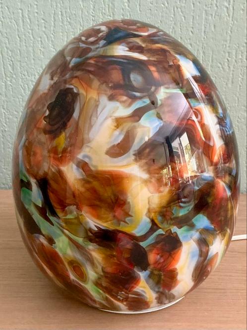Vintage ILU di Vetro Tafellamp – Murano-stijl – 31 cm hoog, Huis en Inrichting, Lampen | Tafellampen, Zo goed als nieuw, Minder dan 50 cm