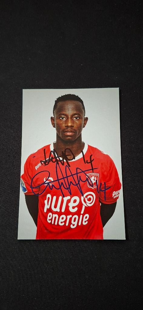 Spelerskaart met handtekening; Yaw Yeboah # FC Twente, Verzenden, Nieuw, F.C. Twente, Spelerskaart