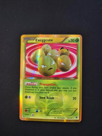 Exeggcute 102/101 Pokemon Plasma Blast secret rare beschikbaar voor biedingen