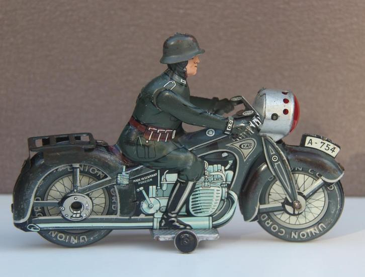 nette vroege arnold/kellerman legermotor werkend 19 cm, Antiek en Kunst, Antiek | Speelgoed, Ophalen of Verzenden