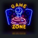 Gamezone neon voor bij de gokkast of nog vele andere., Verzamelen, Automaten | Gokkasten en Fruitautomaten, Overige munten, Ophalen
