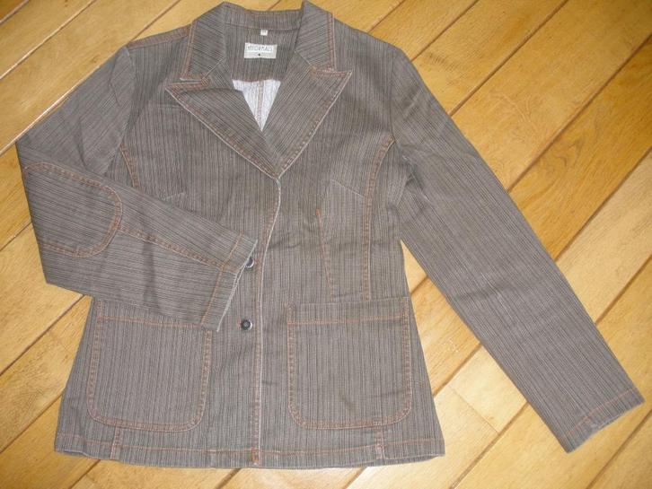 INFORMALS colbert bruin maat 38, Kleding | Dames, Jasjes, Kostuums en Pakken, Zo goed als nieuw, Jasje, Maat 38/40 (M), Bruin