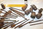 houtboren en boorkoppen - metaal bewerking, Doe-het-zelf en Verbouw, Gereedschap | Handgereedschap, Ophalen, Gebruikt