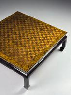 Aziatische salontafel vintage vierkant, Huis en Inrichting, Zo goed als nieuw, Minder dan 100 cm, Hout, Ophalen