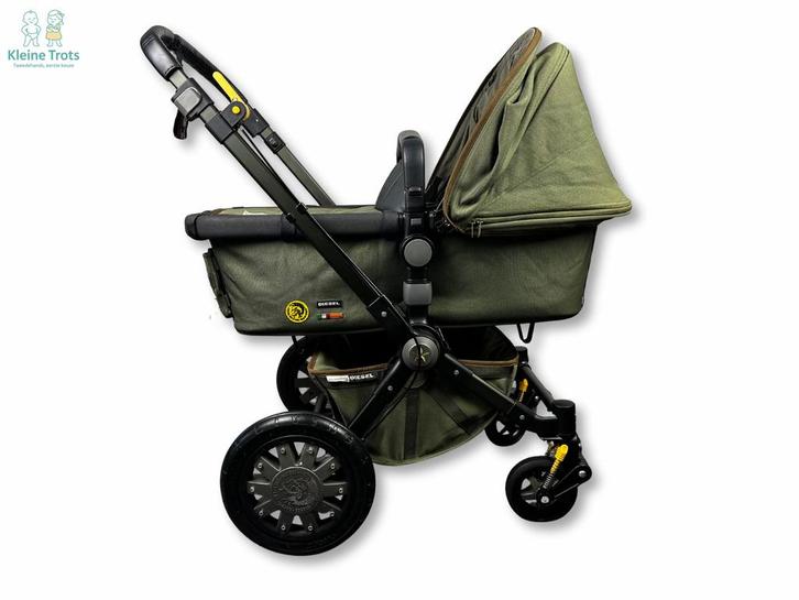 Bugaboo by Diesel, Kinderen en Baby's, Kinderwagens en Combinaties, Zo goed als nieuw, Kinderwagen, Bugaboo, Met reiswieg, Verstelbare duwstang