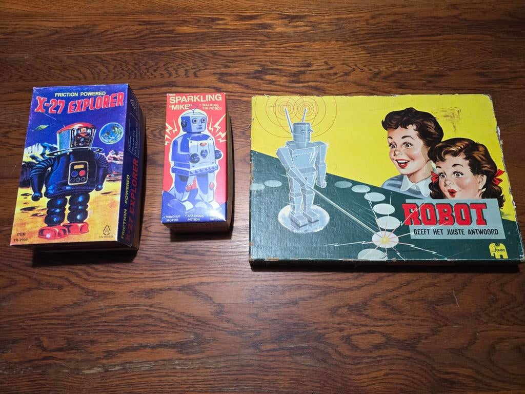 Vintage Robot Speelgoed Collectie, Verzamelen, Speelgoed, Gebruikt, Ophalen of Verzenden