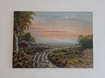 Schilderij landschap, Antiek en Kunst, Kunst | Schilderijen | Klassiek, Ophalen of Verzenden