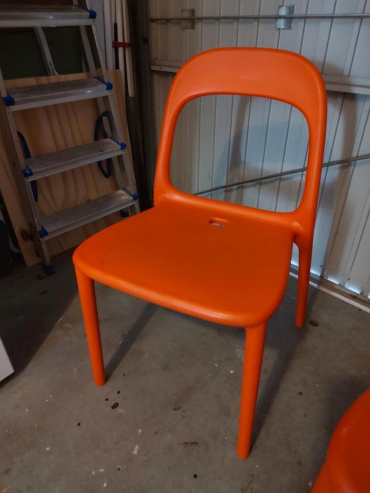 IKEA Urban Stoelen - Oranje, Huis en Inrichting, Stoelen, Zo goed als nieuw, Eén, Overige kleuren, Ophalen