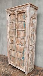 Indiase Kast Daila, Huis en Inrichting, Kasten | Vitrinekasten, Met deur(en), 200 cm of meer, Nieuw, 25 tot 50 cm