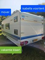 Hobby 560kmfe + Isabella commodor+ mover, Caravans en Kamperen, Caravans, Rondzit, Hobby, 7 tot 8 meter, Schokbreker