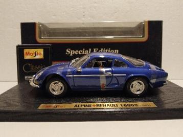 Renault Alpine 1600 blauw 1972 Maisto metal 1:18 KRD beschikbaar voor biedingen