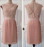 Ted Baker elegante jurk plissé rok/kanten top oudroze  T2=36, Ted Baker, Onder de knie, Roze, Zo goed als nieuw