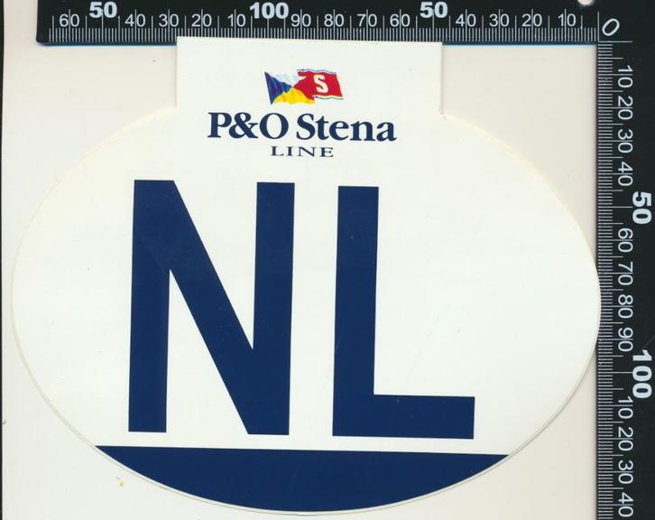 Sticker: P en O Stena Line - NL, Verzamelen, Stickers, Zo goed als nieuw, Bedrijf of Vereniging, Ophalen of Verzenden