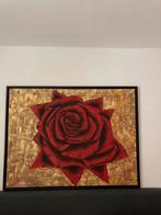 Schilderij “Roos”, Antiek en Kunst, Kunst | Schilderijen | Modern, Ophalen