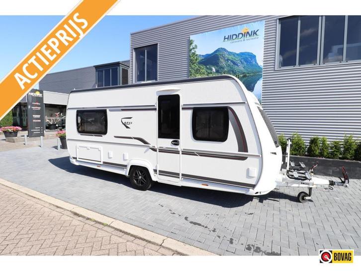 Fendt Opal 465 SFH met opties!, Caravans en Kamperen, Caravans, Bedrijf, tot en met 4, 1250 - 1500 kg, Standaardzit, Fendt, Frans bed