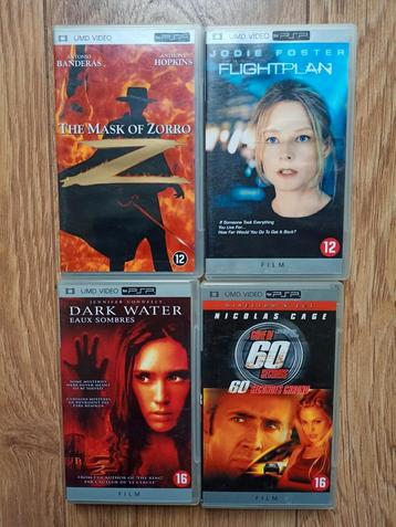 Set 4x Sony PSP UMD video discs  beschikbaar voor biedingen