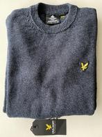 Lyle & Scott sweater M (S) mottled jumper dark navy trui, Blauw, Maat 48/50 (M), Ophalen of Verzenden, Zo goed als nieuw