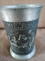 Tinnen beker en spaarpot te koop., Antiek en Kunst, Ophalen of Verzenden