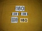 oud emaille huisnummer 180 ook 181 182 183 184 185 186 187 5, Ophalen of Verzenden