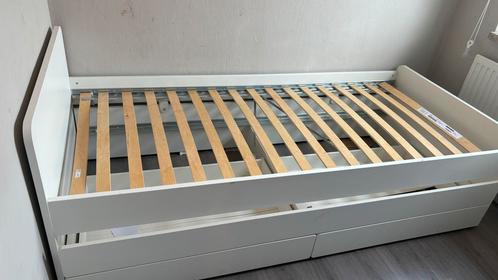 IKEA SLÄKT Bed met Lade en Extra Logeerbed, Huis en Inrichting, Slaapkamer | Bedden, Zo goed als nieuw, Eenpersoons, 90 cm, 200 cm