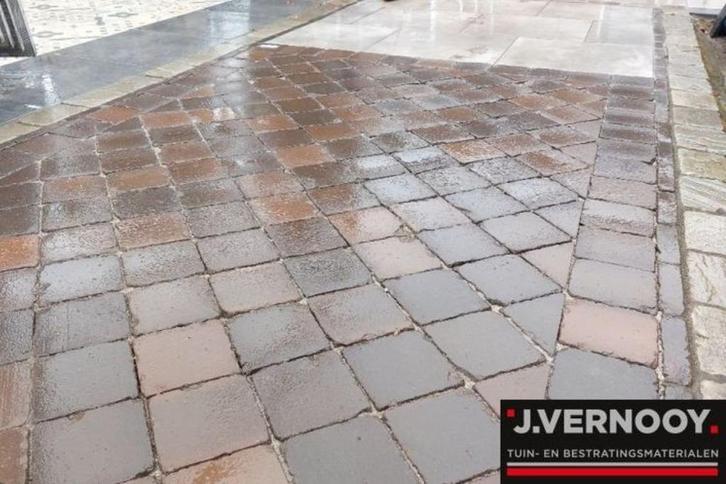 Nieuw gebakken klinkers/tegeltjes 15x15cm astra bruin paars, Tuin en Terras, Tegels en Klinkers, Nieuw, Klinkers, Keramiek, 10 m² of meer