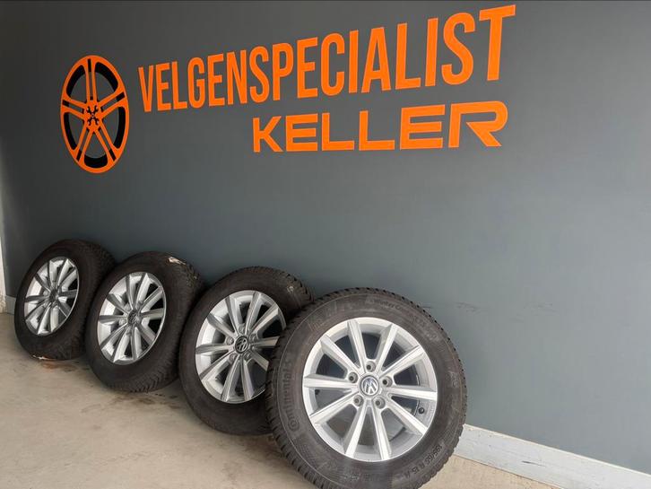 Vw Golf 15 inch velgen 5x112 Origineel winterset Conti zgan, Auto-onderdelen, Banden en Velgen, Banden en Velgen, Winterbanden