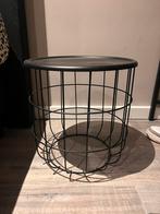 Opbergmand/nachtkastje, Huis en Inrichting, Tafels | Bijzettafels, Ophalen, Minder dan 55 cm, Metaal of Aluminium, Rond