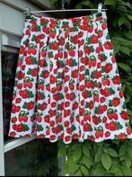 Retro plooirok met aardbeienmotief merk Grace Karin, maat M, Kleding | Dames, Rokken, Maat 38/40 (M), Grace Karin, Ophalen of Verzenden