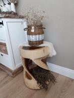 Suar houten bijzettafeltjes unieke modellen rond en vierkant, Ophalen of Verzenden, Nieuw