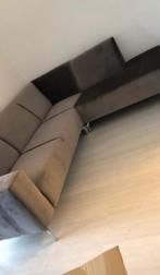 Hoekbank taupe, Huis en Inrichting, Ophalen, Zo goed als nieuw, Stof