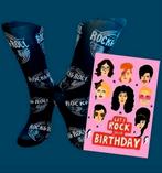 ROCK SOKKEN + VERJAARDAGS KAART ROCK, Ophalen of Verzenden, Nieuw