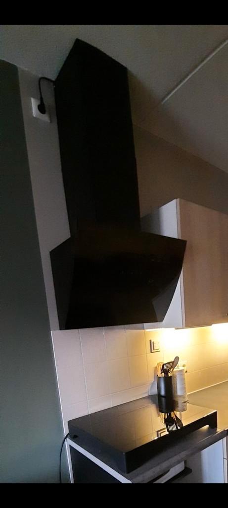 Design afzuigkap van Bomann, Witgoed en Apparatuur, Afzuigkappen, Zo goed als nieuw, 200 tot 400 m³ per uur, Ophalen