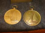 TWEE Bronzen ZEILMEDAILLES, Postzegels en Munten, Penningen en Medailles, Ophalen of Verzenden, Brons, Nederland