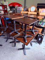 Eettafels 60x60 cm massief hout tafels cafe bistro tafel, Zakelijke goederen, Horeca | Meubilair en Inrichting, Ophalen of Verzenden