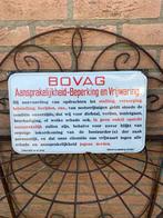 Emaille bovag bordje., Verzamelen, Ophalen of Verzenden, Gebruikt, Reclamebord