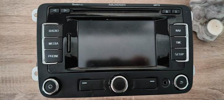 Skoda Amundsen Navigatie Radio - Getest & Werkend!, Auto diversen, Autoradio's, Zo goed als nieuw, Ophalen of Verzenden