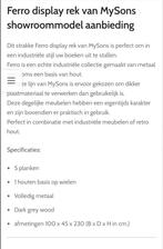 MySons Ferro Display Rek - Nieuw!, Ophalen, Met plank(en), Nieuw, Minder dan 150 cm
