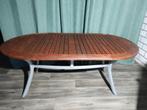 Hartman tuintafel teak olie ovaal Prestige, Ophalen, Gebruikt, Ovaal, Hout