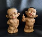 Twee retro MERKA (Joimy) poppetjes/ viezerikken, pvc 13 cm., Verzamelen, Ophalen of Verzenden, Huis en Inrichting