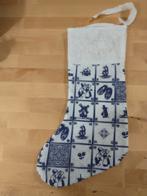 Kerstsok Delfts blauw, Ophalen of Verzenden, Gebruikt