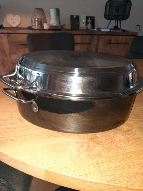 Silit ovale braadslede, pan voor kip, konijn haas rollade, Huis en Inrichting, Keuken | Potten en Pannen, Zo goed als nieuw, Koekenpan of Braadpan