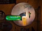 Heineken extra cold lichtbak, Ophalen, Gebruikt, Reclamebord, Plaat of Schild, Heineken